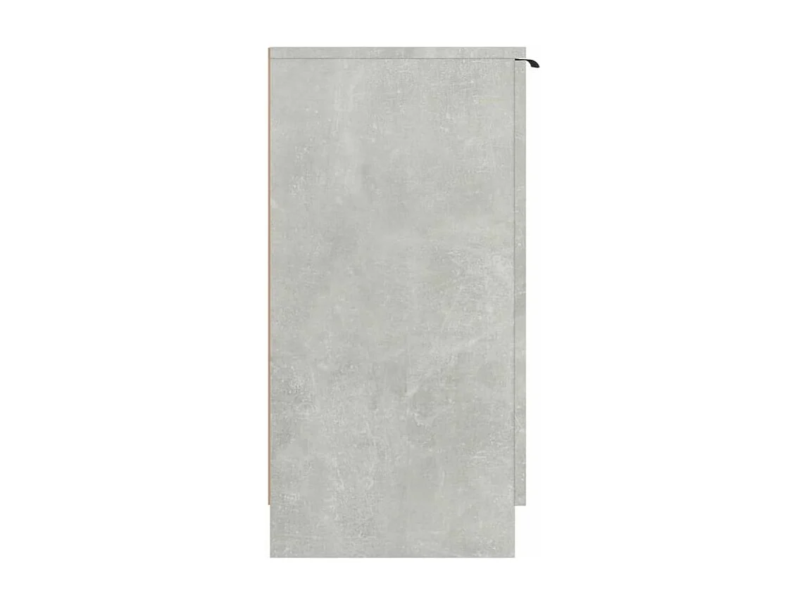 Armoire à chaussures Gris béton 59x35x70 Bois d'ingénierie