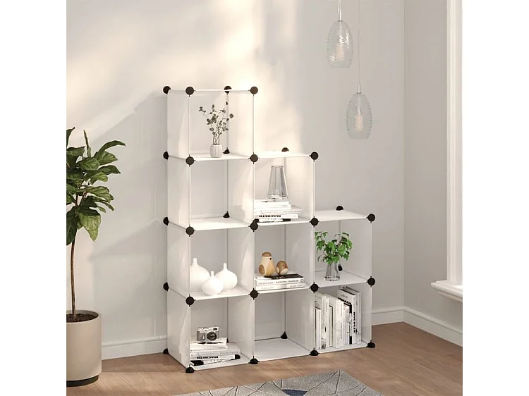 Cubes de rangement 9 pcs Transparent PP