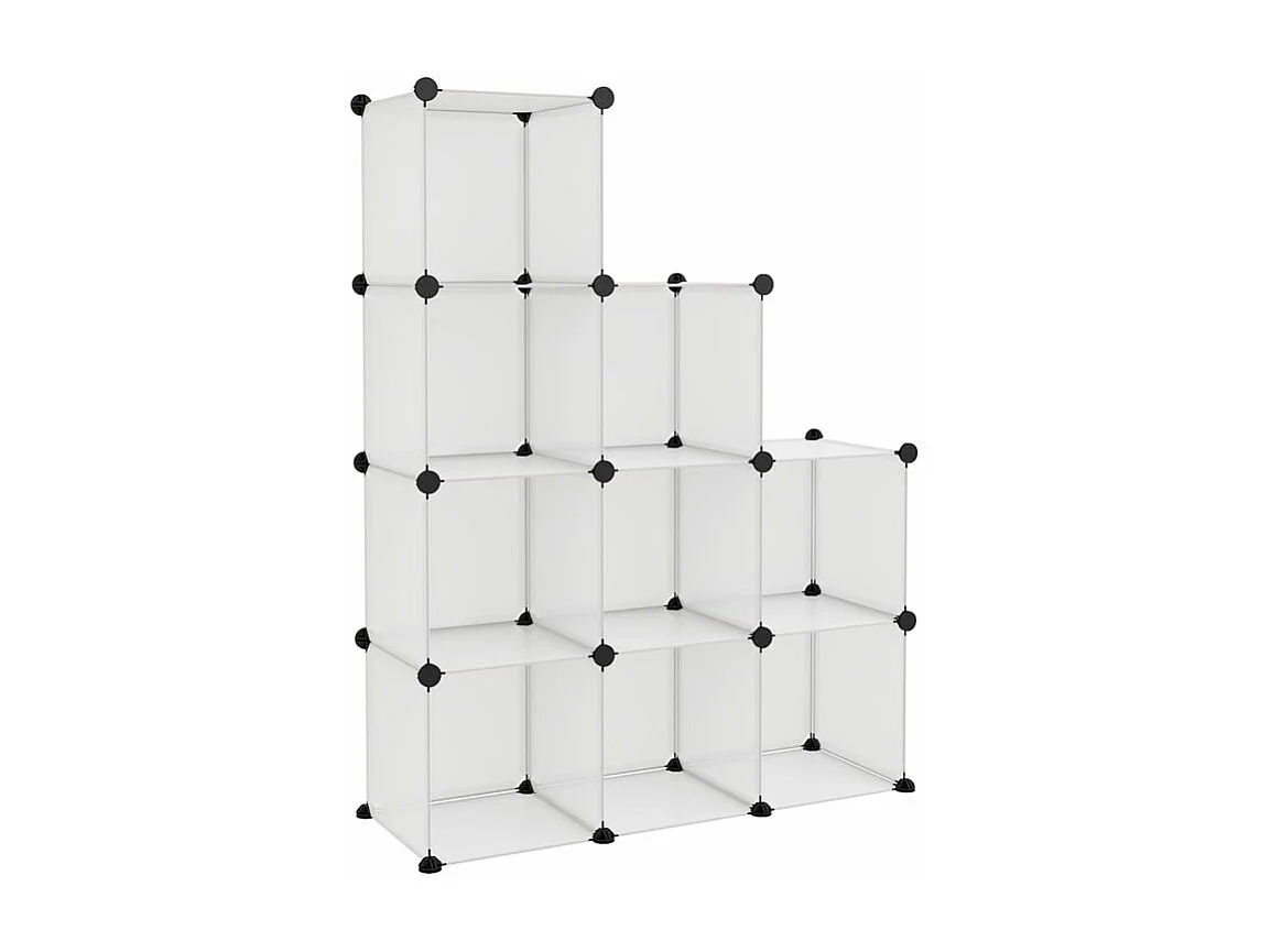 Cubes de rangement 9 pcs Transparent PP