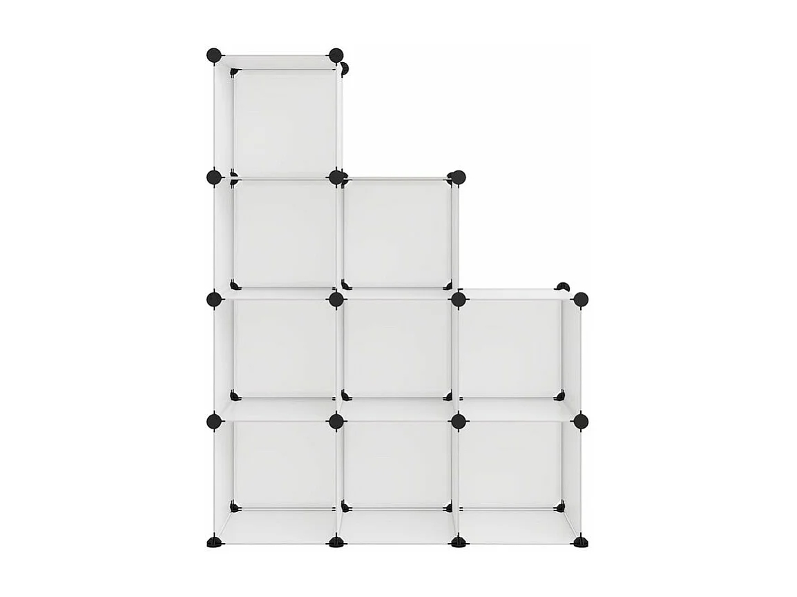 Cubes de rangement 9 pcs Transparent PP