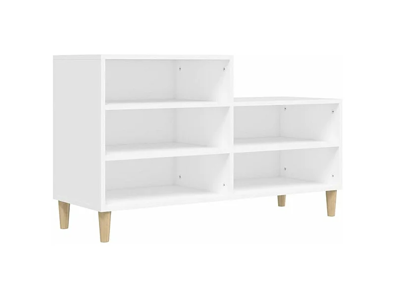 Armoire à chaussures Blanc 102x36x60 Bois d'ingénierie