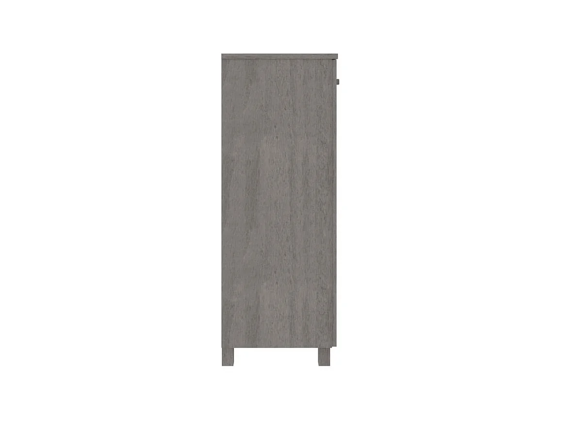 Armoire à chaussures HAMAR Gris clair 85x40x108 Pin massif