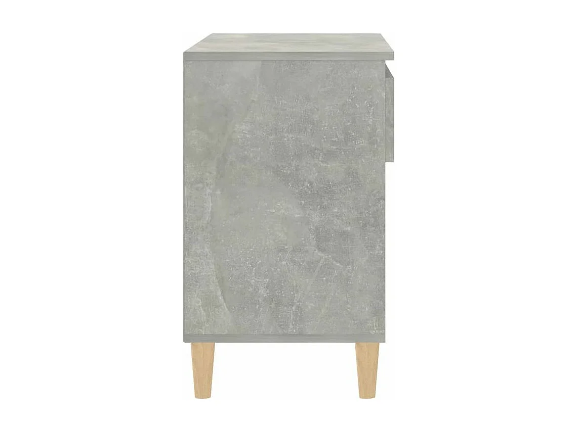 Armoire à chaussures Gris béton 70x36x60 Bois d'ingénierie