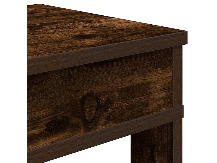 Étagère à chaussures chêne fumé 60x30x98 bois d'ingénierie