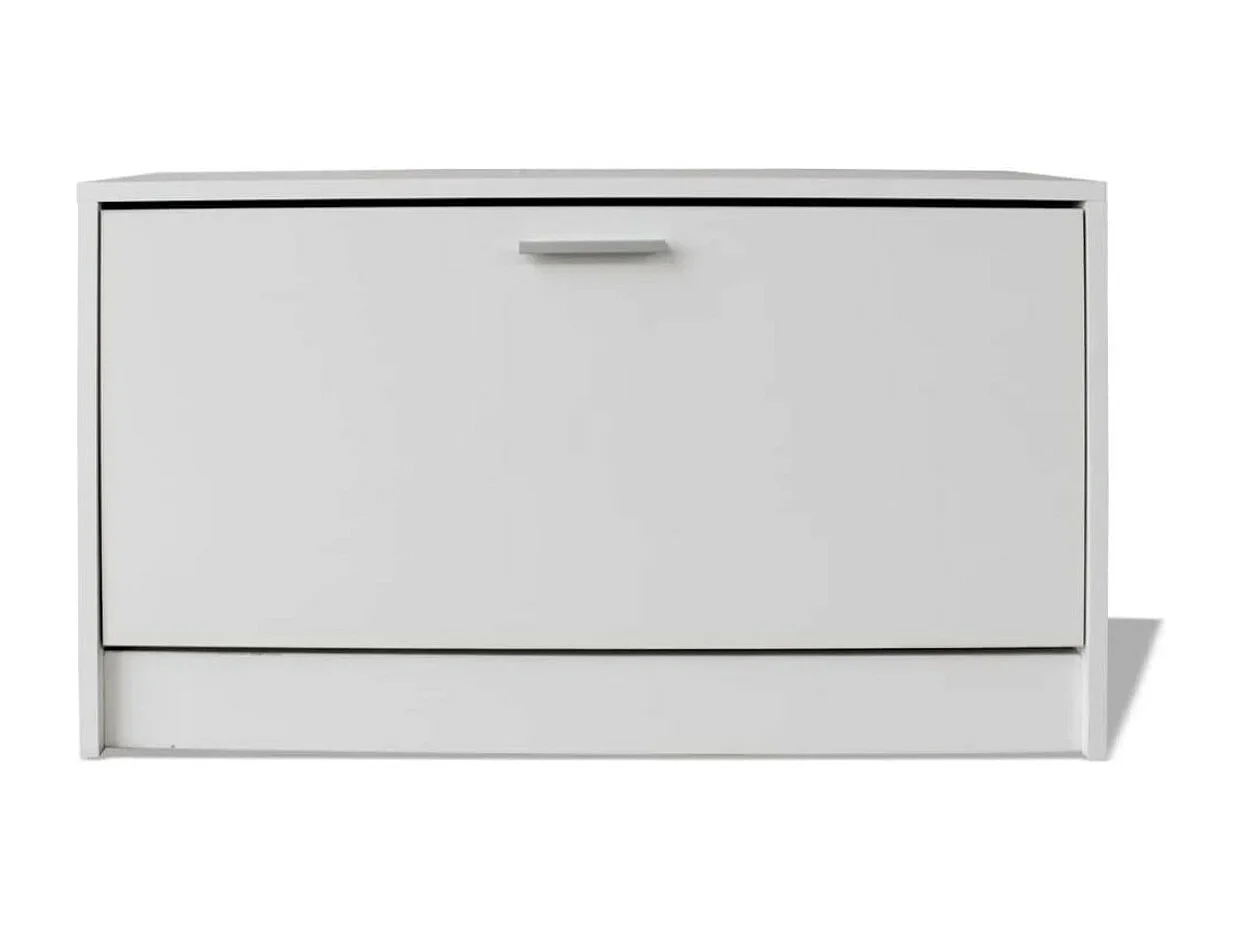 Meuble à chaussures 1 porte rabattable Venta - Version classique-Couleur Chêne gris