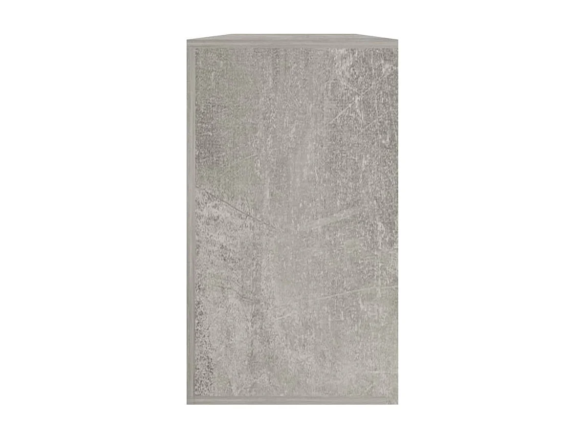 Meuble à chaussures 1 porte rabattable Venta - Version classique-Couleur Gris béton