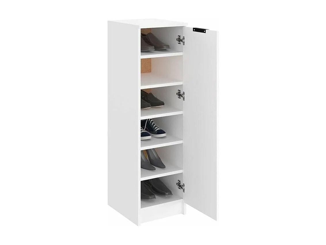 Armoire à chaussures Blanc 30x35x100 Bois d'ingénierie