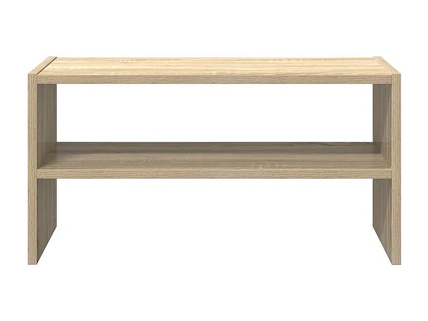 Étagère à chaussures 2 niveaux empilable – Solution Flexible et élégante pour le rangement-Couleur Chêne clair