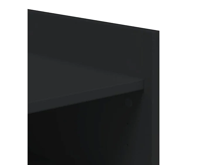 Etagères à chaussures en bois Lizza L75xH100xP38 – Élégance et praticité-Couleur Noir