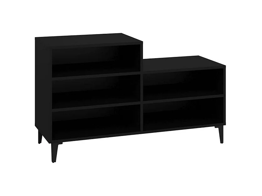 Armoire à chaussures Noir 102x36x60 Bois d'ingénierie