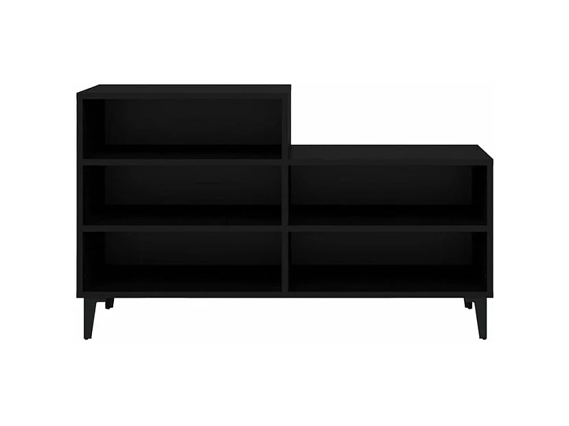 Armoire à chaussures Noir 102x36x60 Bois d'ingénierie