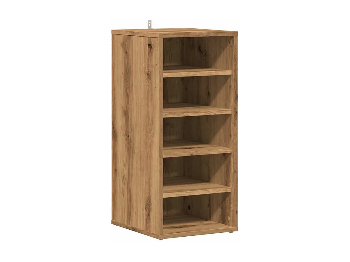 Armoire à chaussures chêne artisanal bois d'ingénierie