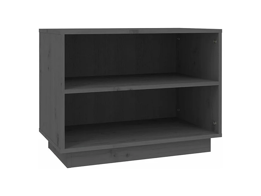 Armoire à chaussures Gris 60x34x45 Bois de pin massif