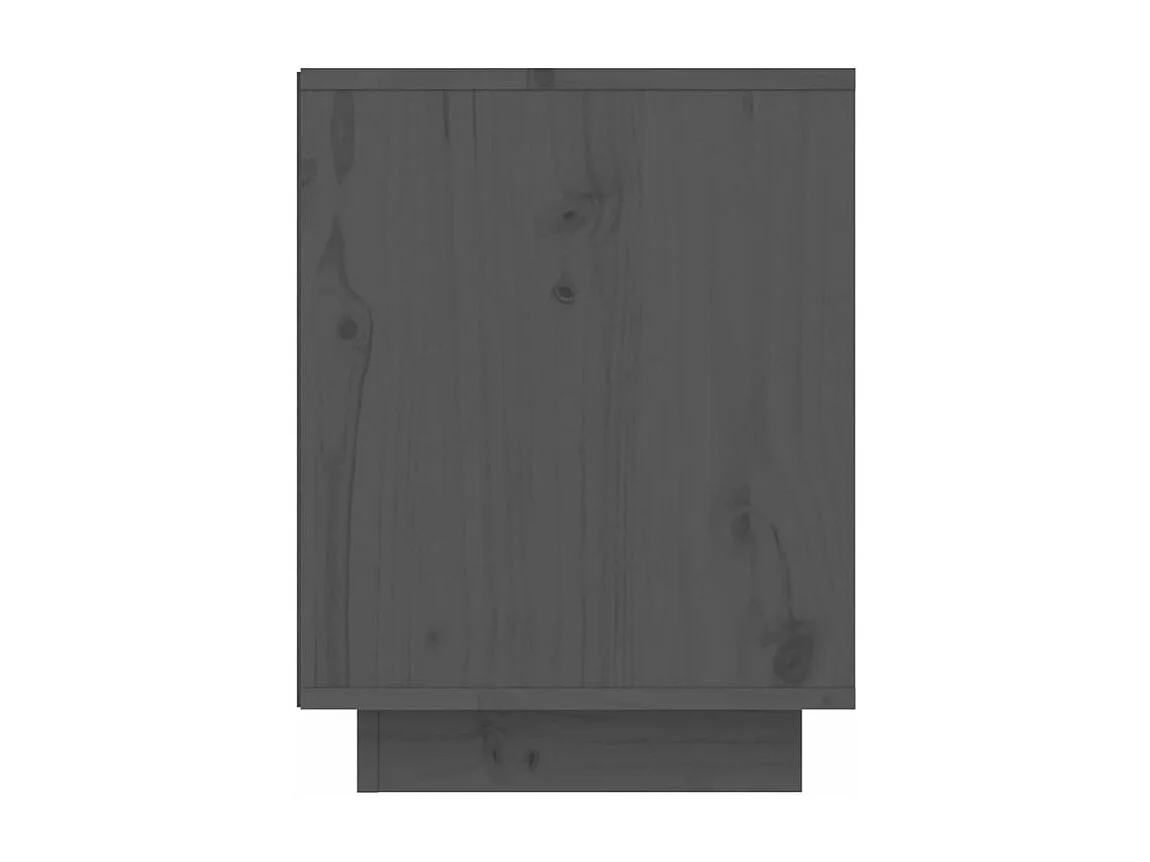 Armoire à chaussures Gris 60x34x45 Bois de pin massif
