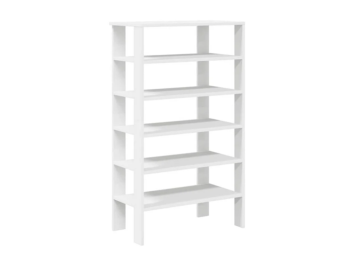 Étagère à chaussures blanc 61x32x105 bois d'ingénierie