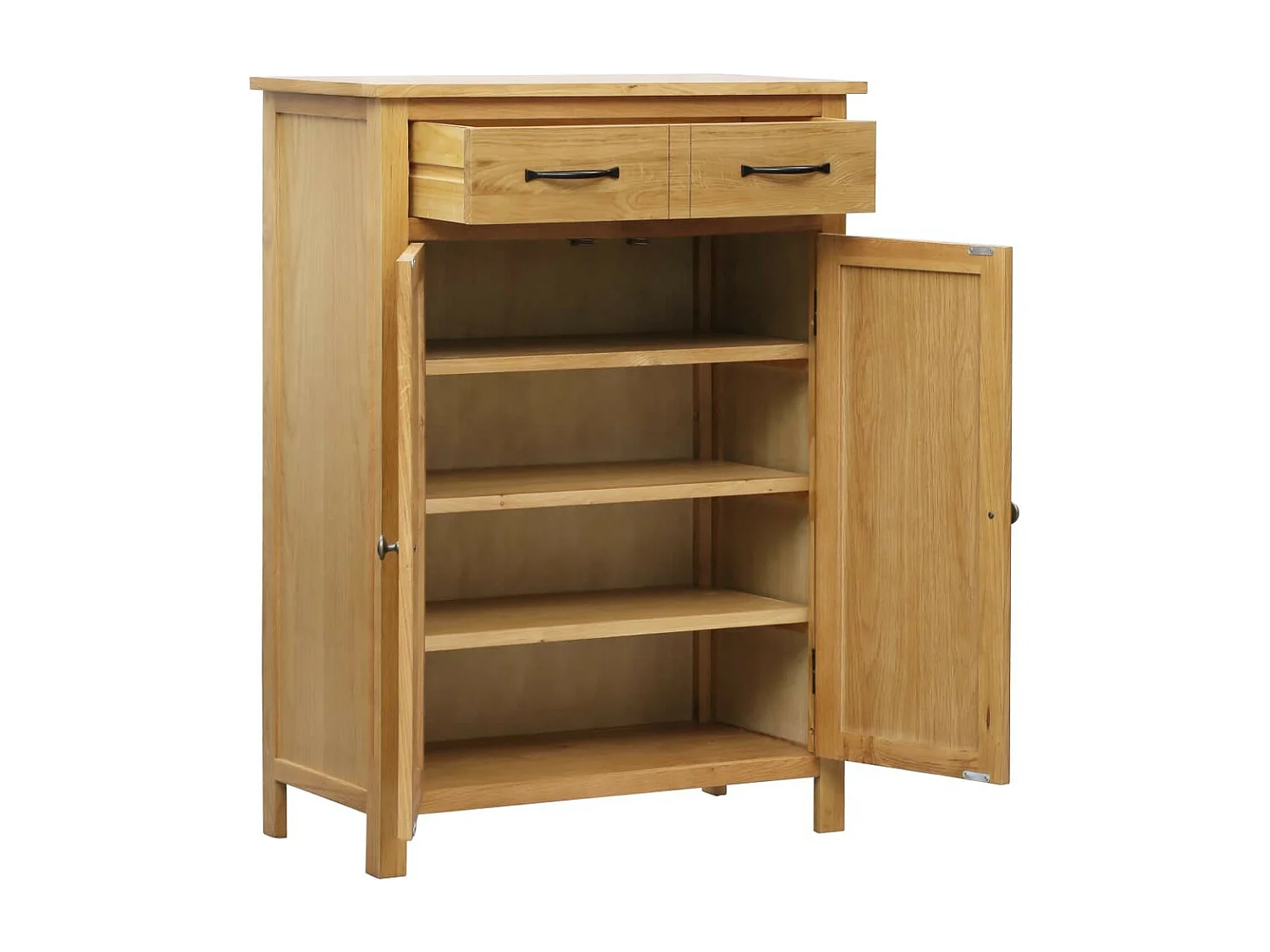 Armoire à chaussures 76x37x105 Bois de chêne solide 2