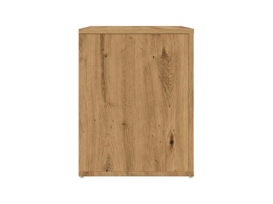 Banc à chaussures chêne artisanal 100x35x45 bois d'ingénierie