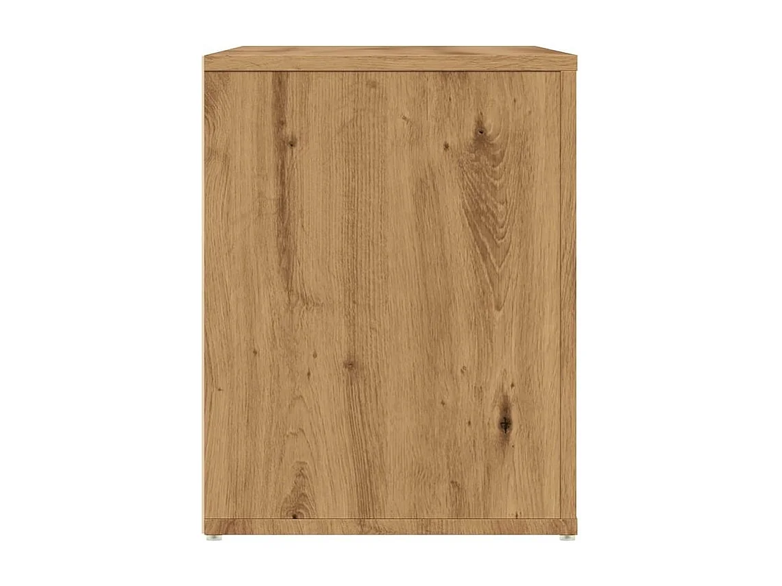 Banc à chaussures chêne artisanal 100x35x45 bois d'ingénierie