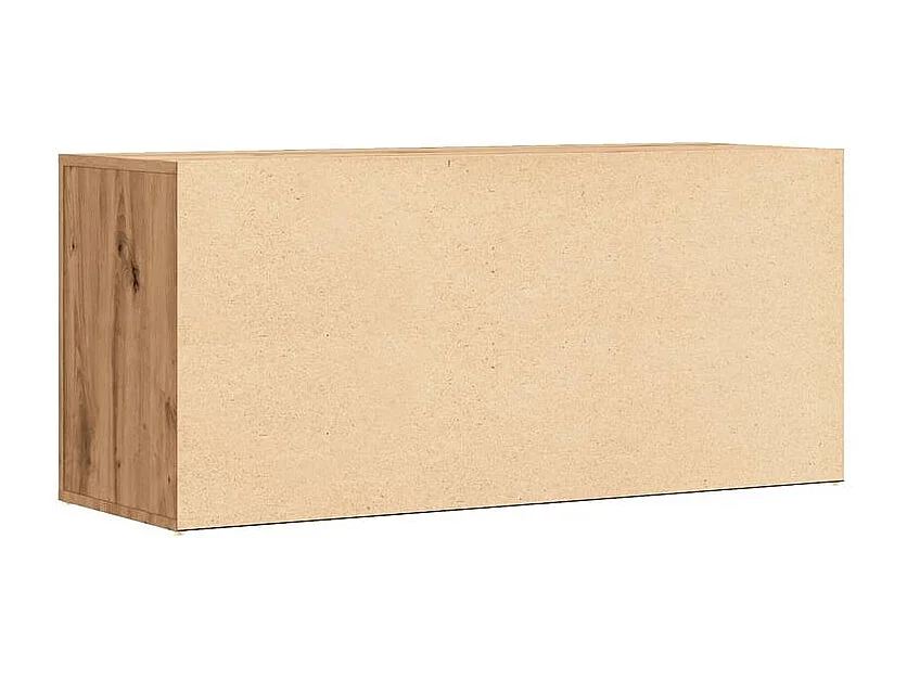 Banc à chaussures chêne artisanal 100x35x45 bois d'ingénierie