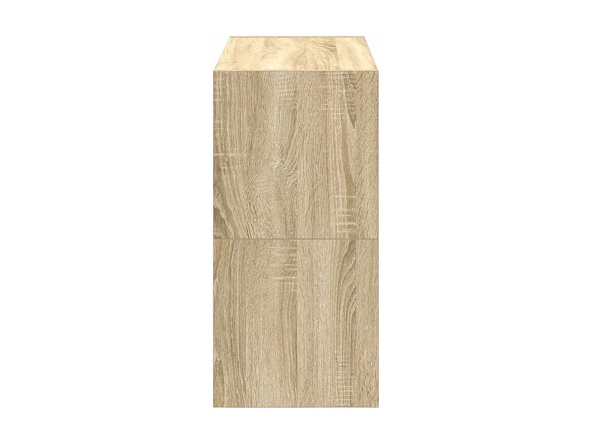 Étagères à chaussures 2 pcs empilable chêne sonoma 60x30x30,5