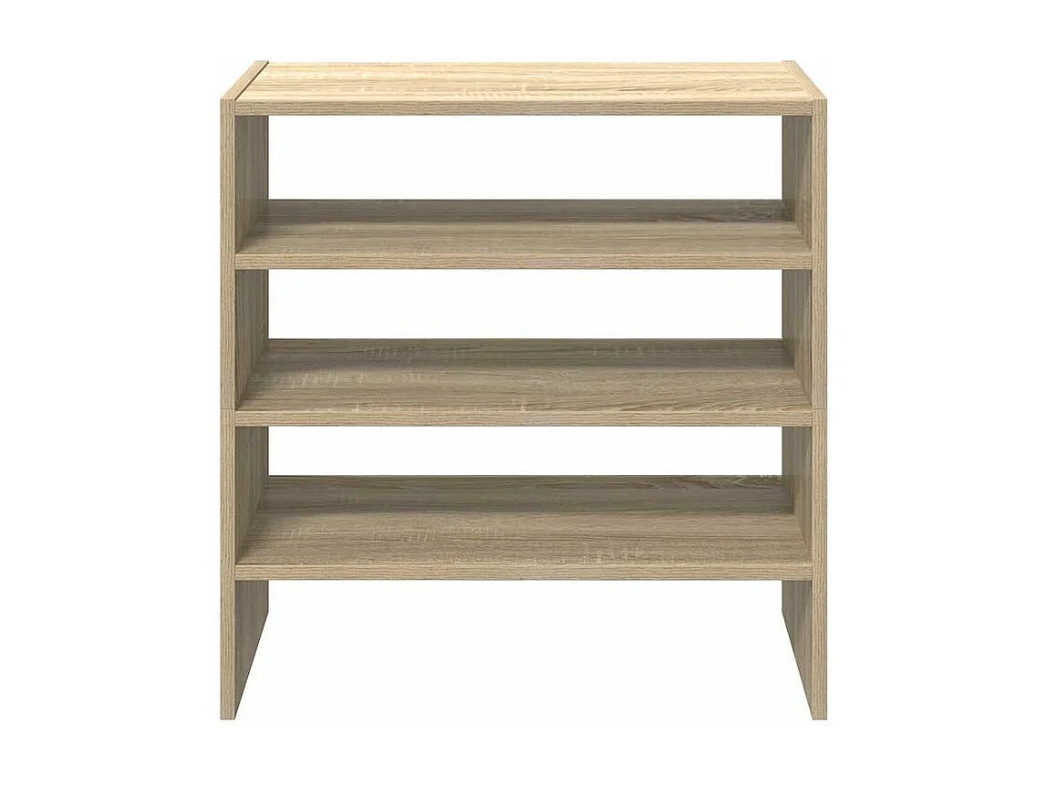 Étagères à chaussures 2 pcs empilable chêne sonoma 60x30x30,5