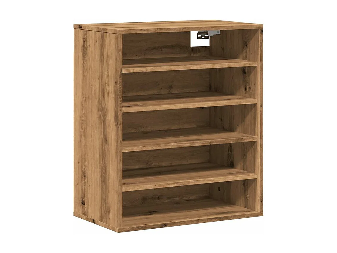 Armoire à chaussures chêne artisanal bois d'ingénierie