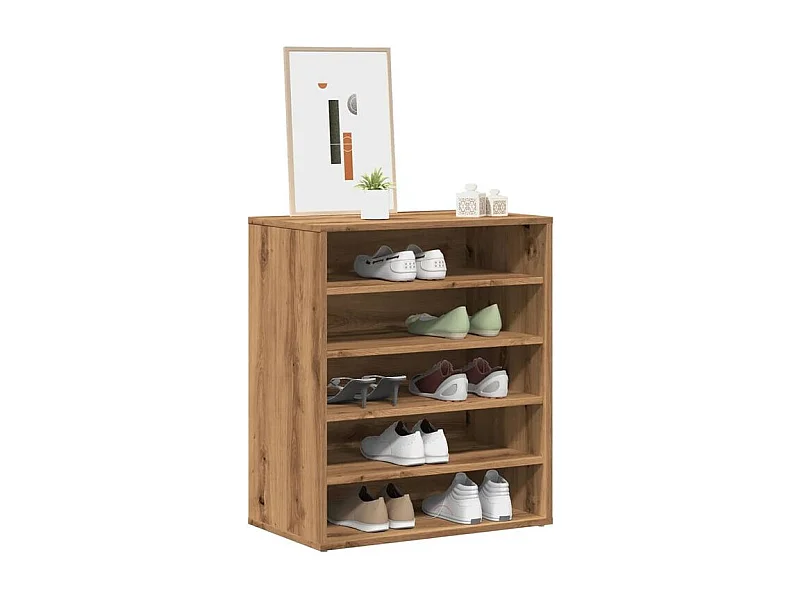 Armoire à chaussures chêne artisanal bois d'ingénierie