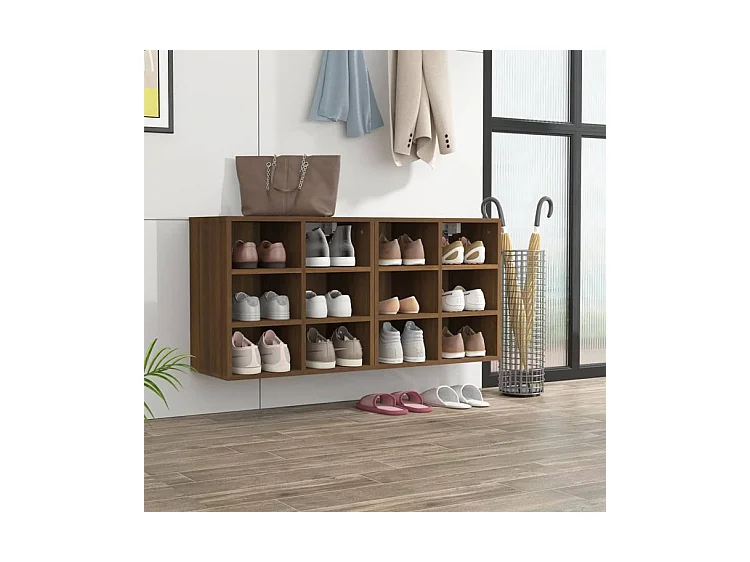 Armoires à chaussures 2 pcs Chêne marron 52,5x30x50