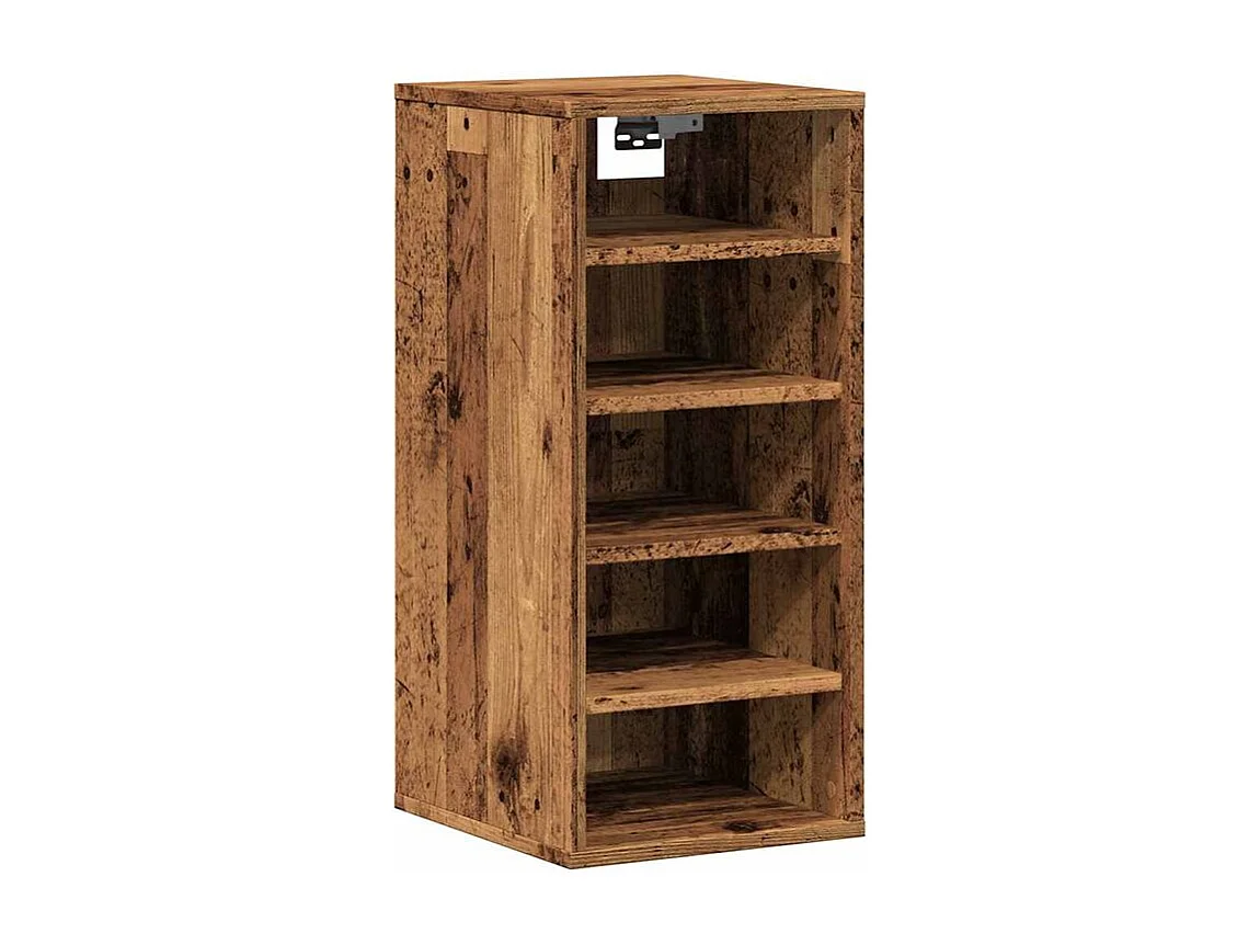 Armoire à chaussures vieux bois 32x35x70 bois d'ingénierie
