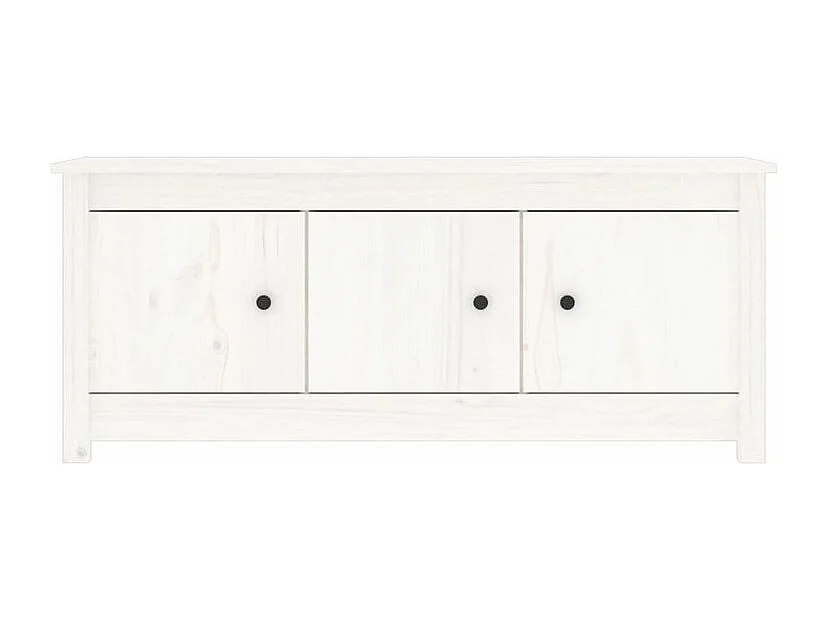 Armoire à chaussures en bois massif Klouda – Élégant et fonctionnel-Couleur Blanc-Largeur 110 cm