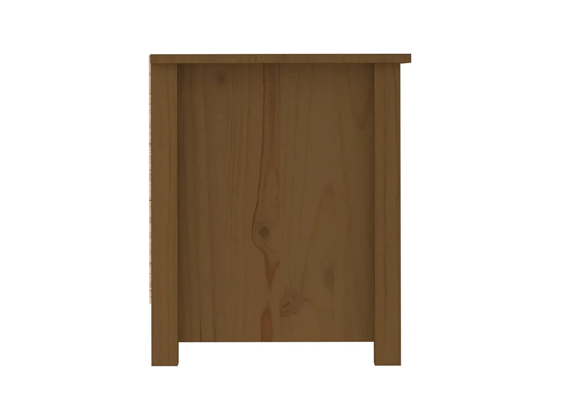Armoire à chaussures Marron miel 110x38x45,5 Bois pin massif