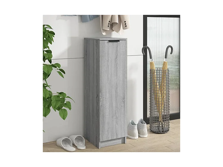 Meuble à chaussures Sonoma gris 30x35x100 Bois d'ingénierie