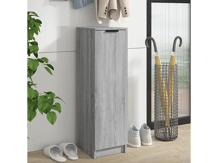 Meuble à chaussures Sonoma gris 30x35x100 Bois d'ingénierie