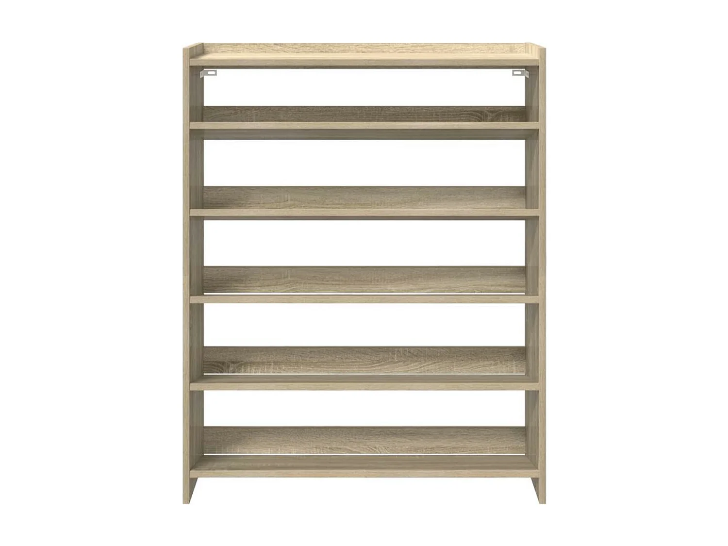 Étagère à chaussures en bois Manda L 60 x H 100cm - Rangement 5 niveaux-Couleur Noir