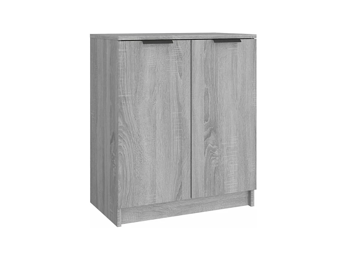 Meuble à chaussures Sonoma gris 59x35x70 Bois d'ingénierie