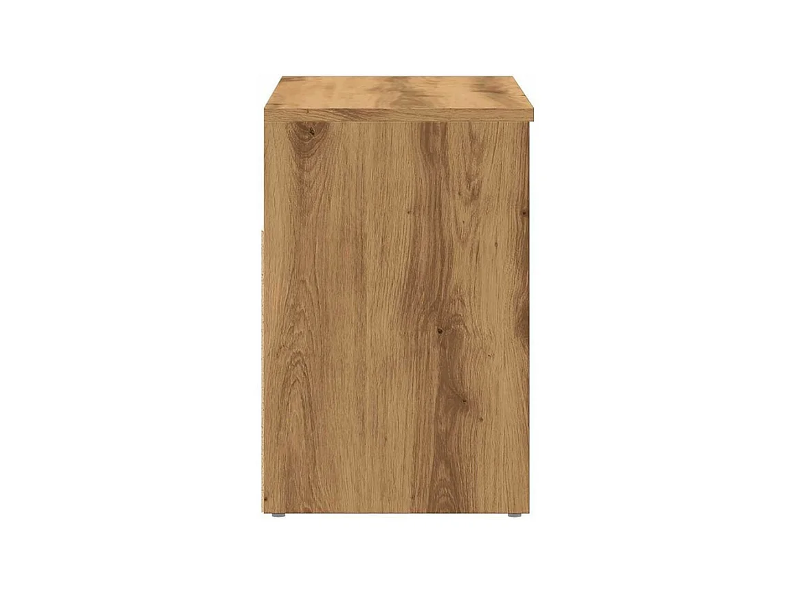 Banc à chaussures en bois Borka L 60 x H 45cm - Compact et Pratique-Couleur Marron clair