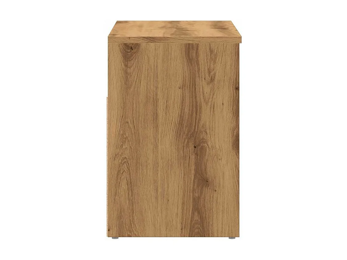 Banc à chaussures en bois Borka L 60 x H 45cm - Compact et Pratique-Couleur Marron clair