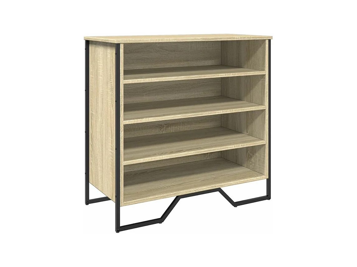 Armoire à chaussures chêne sonoma 80x38x78 bois d'ingénierie
