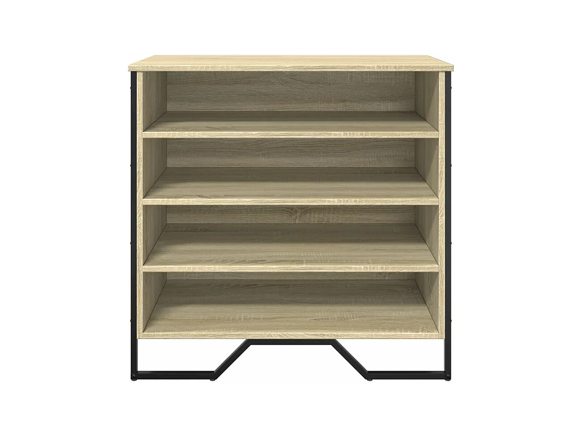 Armoire à chaussures chêne sonoma 80x38x78 bois d'ingénierie
