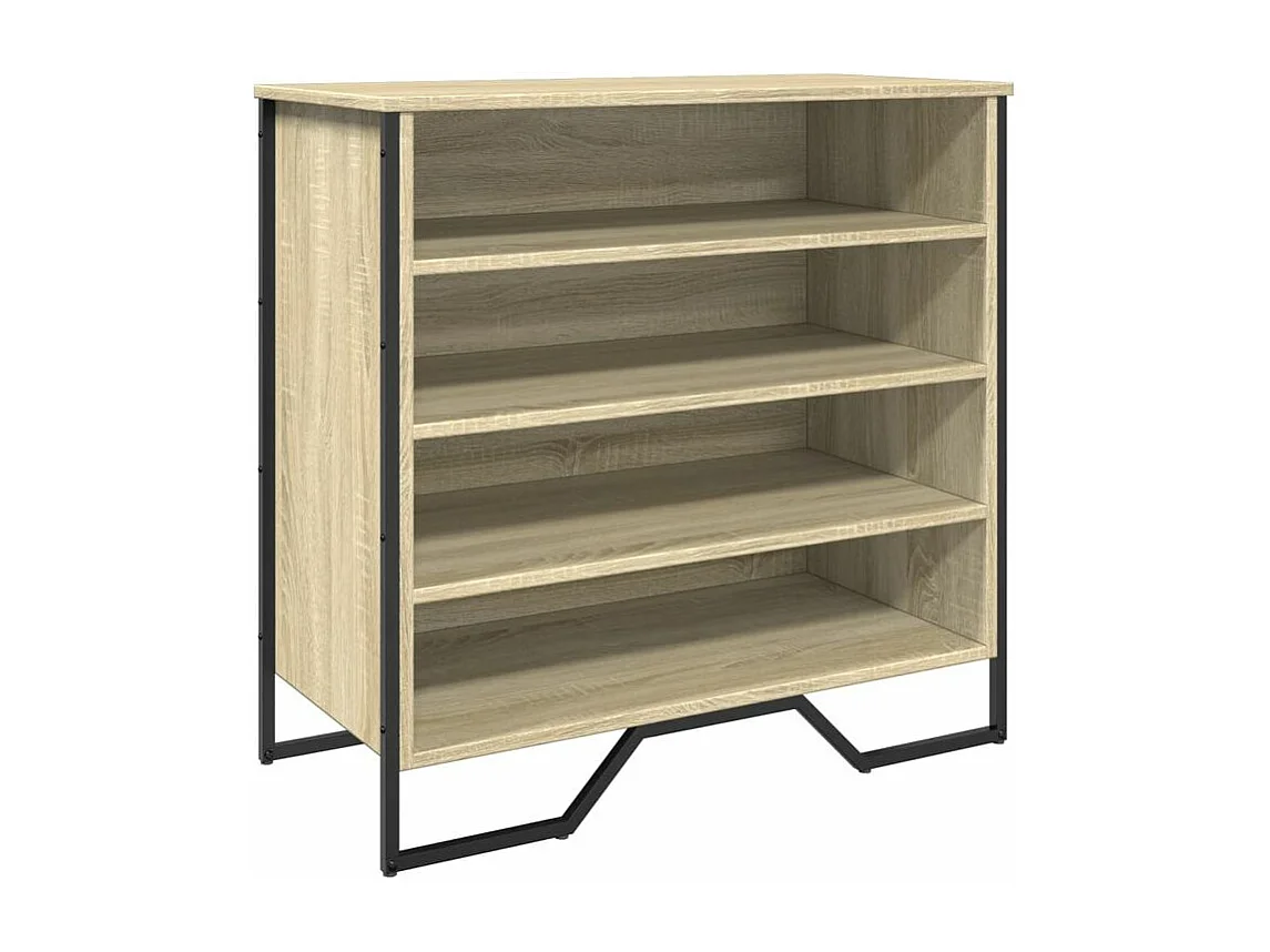 Armoire à chaussures chêne sonoma 80x38x78 bois d'ingénierie