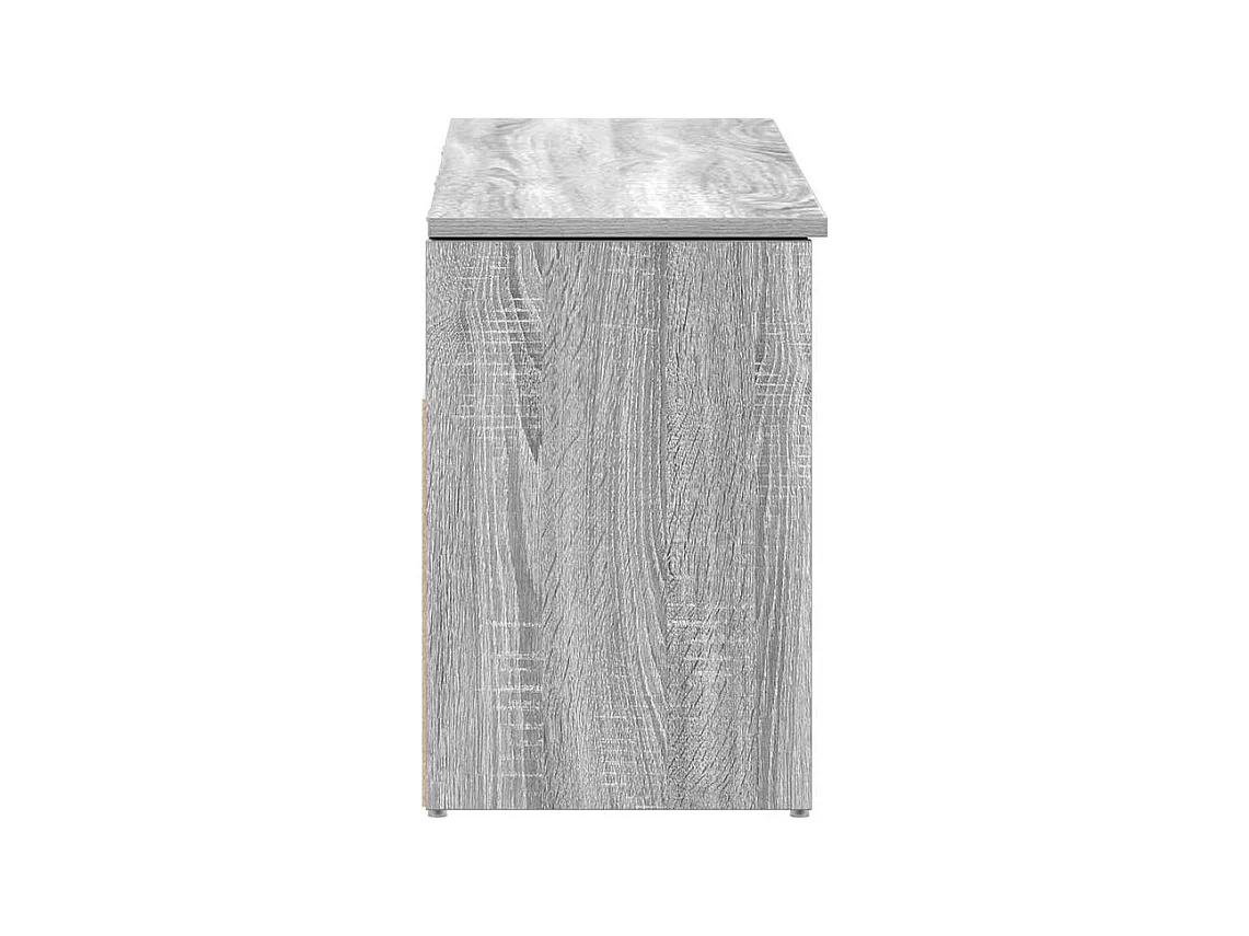 Banc à chaussures sonoma gris 102x30,5x45 bois d'ingénierie