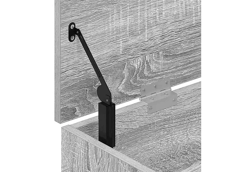 Banc à chaussures sonoma gris 102x30,5x45 bois d'ingénierie