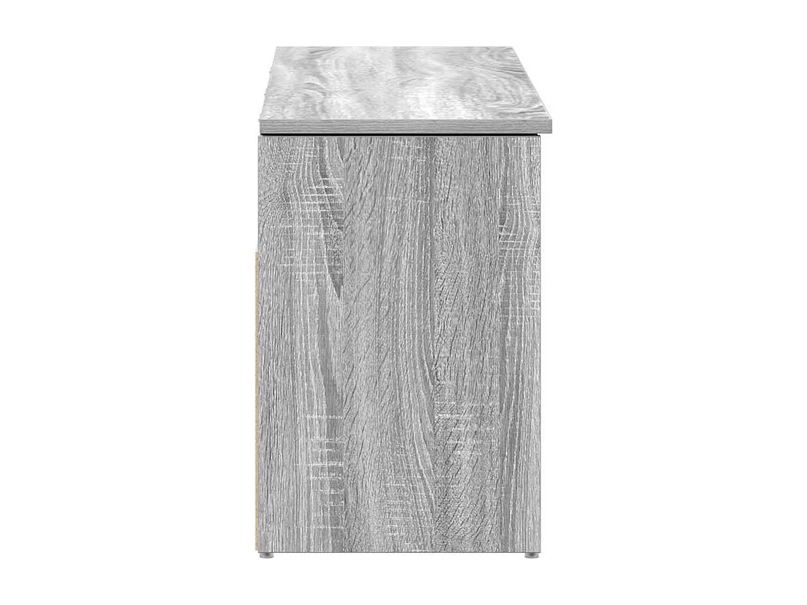 Banc à chaussures sonoma gris 102x30,5x45 bois d'ingénierie