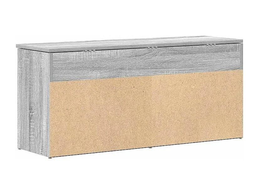 Banc à chaussures sonoma gris 102x30,5x45 bois d'ingénierie