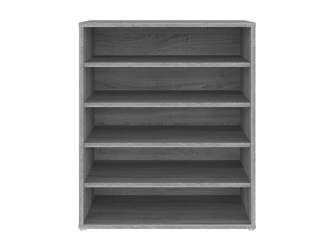Meuble à chaussures Sonoma gris 60x35x70 Bois d'ingénierie