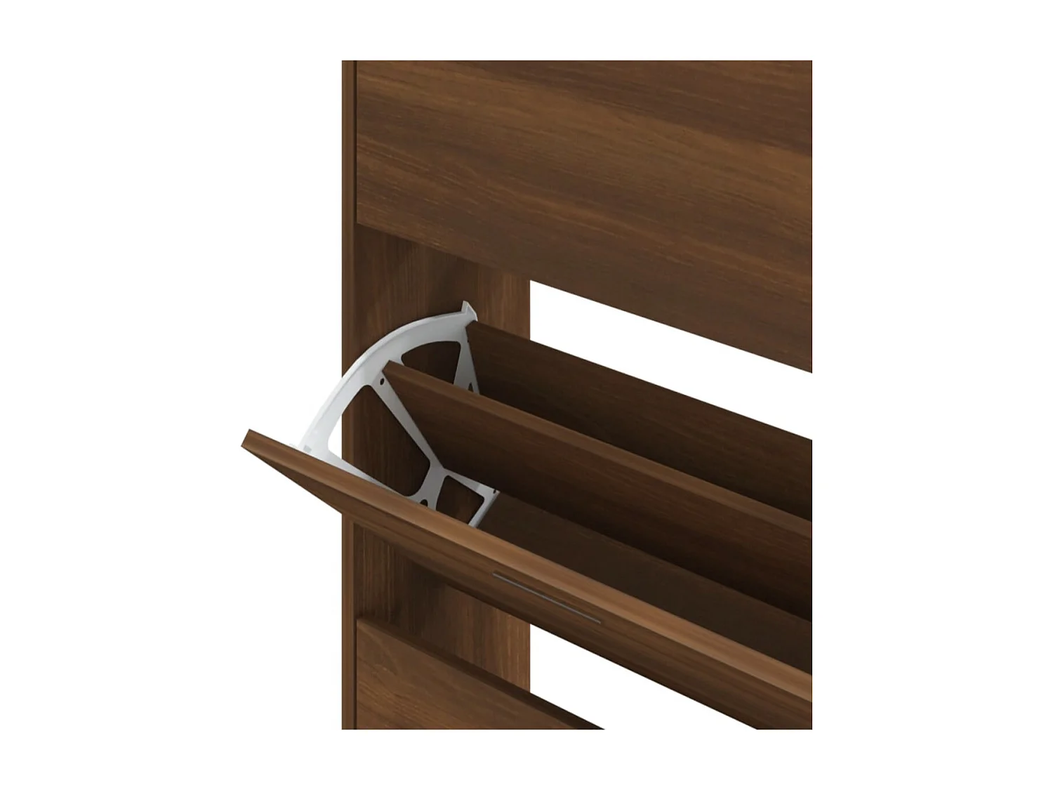 Armoire à chaussures en bois Puerto L59xH150xP17 – 4 portes rabattables-Couleur Noir