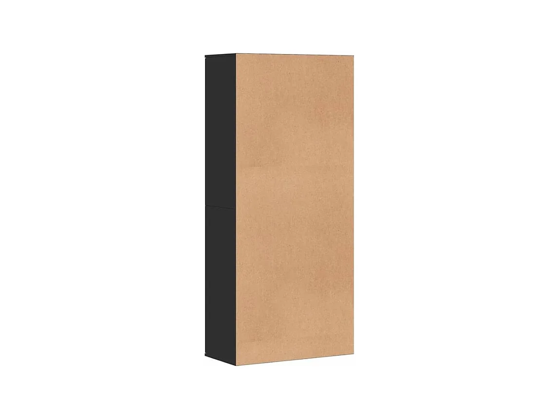 Armoire à chaussures Noir 80x39x178 Bois d'ingénierie