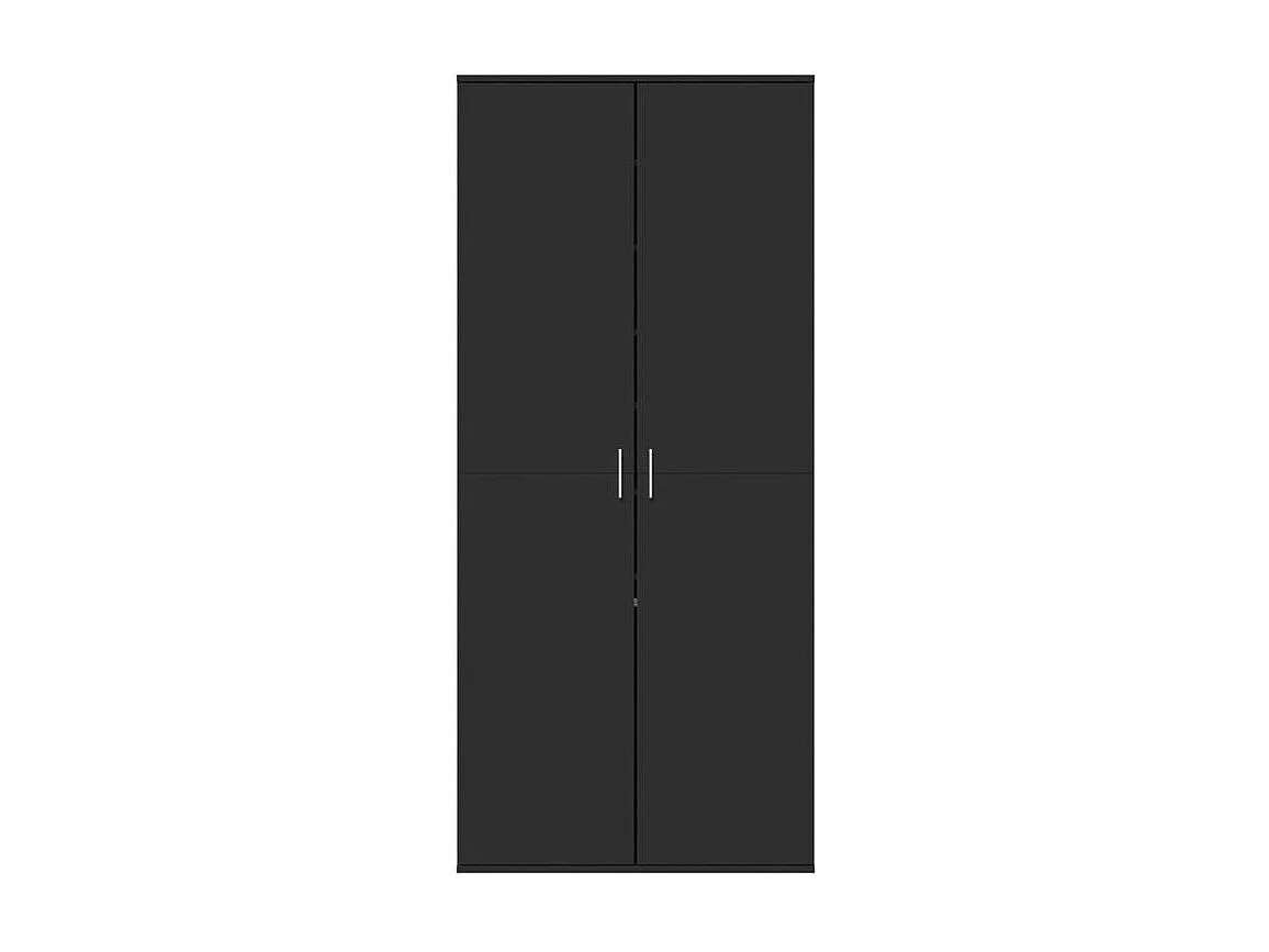 Armoire à chaussures Noir 80x39x178 Bois d'ingénierie