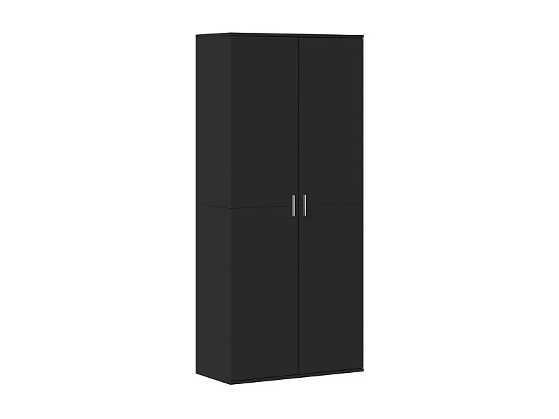 Armoire à chaussures Noir 80x39x178 Bois d'ingénierie