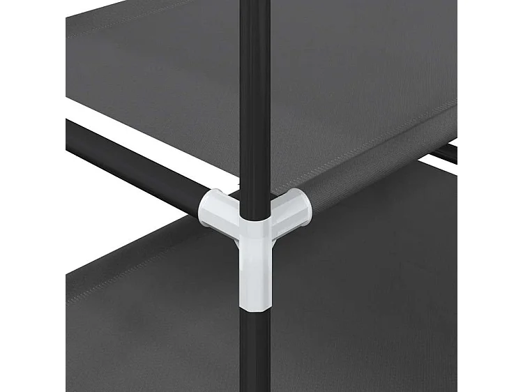 Étagère à chaussures 4 niveaux 44x28x77 tissu non-tissé